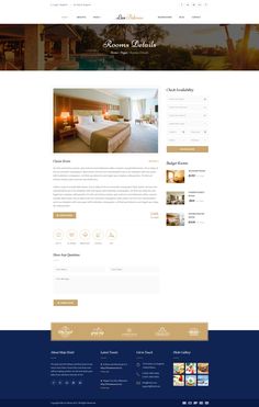 the hotel website is clean and ready to be used as a template for an image