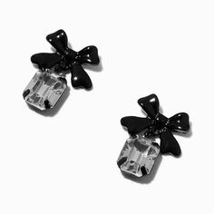 Black Bow Jewelry For Evening, Chic Black Jewelry With Bow, Elegant Black Jewelry With Bow, Elegant Black Jewelry With Decorative Bow, Elegant Black Jewelry With Bow Detail, Black Bow Jewelry Gift, Formal Black Jewelry With Black Ribbon, Black Bow Jewelry For Gift, Black Bow Jewelry For Gifts