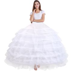 PRICES MAY VARY. Material: Tulle and Net yarn, 6 hoops, adjustable hoop. Each hoop has a hard gauze decoration. Support your dress in a Full Dome Shape. Size: Enlarged the size, the upgrated diameter is about 51 inches/130cm FOR DRESSES : The Petticoat is Perfect for Wedding Dresses, Quinceanera Dress, Ball Gown, and other Formal Dress which need Puffy Volume. WASH TIPS : Hand Wash Only, Don't Use Machine Wash. Adjustable Waistline: The Drawstring can be adjusted freely according to high elastic Ball Gown Plus Size, Gown Victorian, Hoop Petticoat, Band Covers, Wedding Dress Ball Gown, Dress Quinceanera, Skirt A Line, Quince Dress, Hoop Skirt