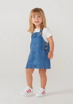 Jeans Gown, Denim Jumper, Kids Gown, Toddler Girl Style, Girls Denim, Girls Rompers, Fashion Kids, Girls Jeans