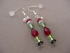 Crystal GRINCH EARRINGS Christmas Jewelry Made With Swarovski Crystals Grinch Earrings Silver Plated - Etsy Grinch Jewelry Diy, Diy Grinch Earrings, Handmade Christmas Jewelry, Grinch Jewelry, Christmas Earrings Diy, Diy Christmas Jewelry, Grinch Earrings, Diy Christmas Earrings, Xmas Beads