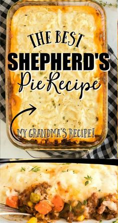 the best shepherd's pie recipe in a casserole dish