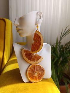 Real Dried Orange Fruit Earring, Unique Birthday Summer Jewelry Gift for her, mom, girlfriend Orange Earrings For Summer Gifting, Handmade Orange Earrings For Summer, Handmade Apricot Earrings Perfect For Gifts, Handmade Apricot Earrings For Gift, Orange Drop Earrings For A Gift, Unique Orange Earrings For Summer, Unique Orange Summer Earrings, Nature-inspired Orange Jewelry For Gifts, Nature-inspired Orange Jewelry Gift