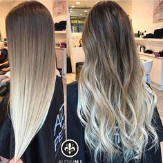 Straight🙋🏼 or Wavy💃🏼? @alennmj we are loving both.  DOUBLE👆🏼👆🏼tap if you do too. Brown Ombre Hair Color, Baylage Hair, Balayage Straight Hair, Rambut Brunette, Brown Ombre Hair, Hair With Highlights, Ombre Hair Blonde, Ombré Hair, Pinterest Hair