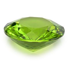 a bright green diamond on a white background with clippings to the side for text