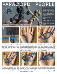 instructions for how to tie a paracord