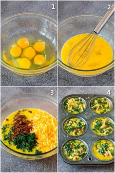 steps to make an egg muffin recipe