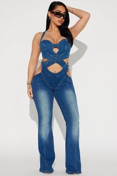 Trendy Stretch Denim Blue Overalls, Fashion Nova Jumpsuit, Gal Gadot Wonder Woman, Custom Ipad, Service Women, Gal Gadot, Style Mistakes, Denim Jumpsuit, Matching Dresses