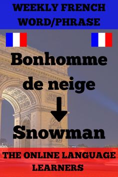 the words in french and english are shown above an image of a building with red, white