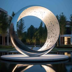 metal circle sculpture,circle sculpture,moon light sculpture,light sculpture,abstract sculpture,modern sculpture,metal art sculpture,moon sculpture Moon Sculpture Art, Outdoor Sculpture Contemporary, Moon Sculpture Wall, Moon Sculptures & Statues, Circle Light, Metal Stars