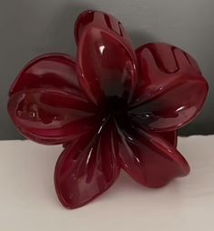 Red Flower Hair Clip, Cherry Red Accessories, Pretty Hair Clips, Red Accessories Aesthetic, Hair Clip Aesthetic, Cherry Vibes, Red Core, Girly Accessories, Red Aesthetic