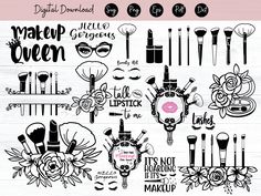 the digital files are available for all kinds of design projects, including eyeliners and makeup