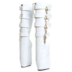 Women Knee-High Boots 7' Super High Wedge Ballet Heel Lockable Boots With Padlocks Custom Colors Boot Type: Basic Shaft Material: PU Outsole Material: TPU Upper Material: PU Origin: Mainland China Season: Spring/Autumn Insole Material: PU Heel Type: Hoof Heels Lining Material: PU Boot Height: Knee-High Item Type: Boots Fashion Element: zipper Department Name: Adult Toe Shape: Pointed toe Heel Height: Super High (8cm-up) With Platforms: No Style: sexy is_handmade: No1005001496832677 Pattern Type: Hoof Heels, Ballet Heels, Pu Boots, High Wedges, Pu Heels, Boot Types, Womens Knee High Boots, Pointed Toe Heels, Boots Women