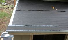 an image of a roof that needs to be installed