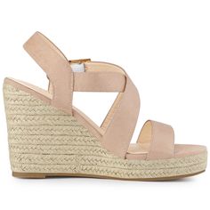 Shop Allegra K for espadrilles platform slingback wedges sandals you are looking for, get more women's wedges for yourelf. Order now! Free Returns! Lace Up Espadrille Wedges, Womens Espadrilles Wedges, Low Wedge Sandals, Heeled Espadrilles, Lace Up Espadrilles, Platform Wedge Heels, Wedges Sandals, Women's Espadrilles, Espadrilles Platform