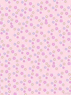 pink and blue stars on a light pink background with white stars in the center, all over