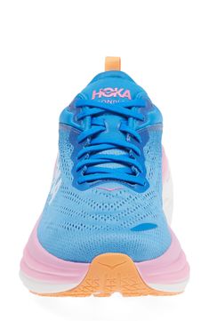 Game-changing comfort defines an ultralightweight running shoe grounded on the most cushioning of any road shoe in the HOKA ONE ONE lineup. 2" heel, 1 1/2" platform (size 8.5) Cushioning: absorbs impact and distributes weight for consistent, buoyant comfort under each step Lightweight: puts cushioning and performance underfoot with an emphasis on streamlined comfort Removable OrthoLite® insole Meta-Rocker technology ensures a consistently comfortable ride at any distance Textile upper and lining Hoka Womens Shoes Hoka, Hoka Shoes Clifton 8, Blue Hoka, Womens Hoka Clifton 8, Women’s Hoka, Hoka Bondi 8, Crash Pad, Hoka One One, All Aboard