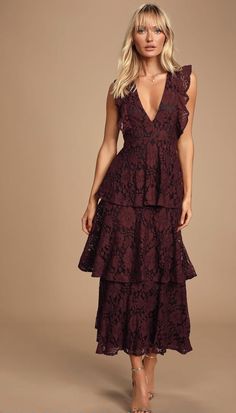 Blue Lace Maxi Dress, Navy Blue Maxi Dress, Lulus Dresses, Burgundy Lace, Strapless Maxi Dress, Floral Print Maxi Dress, Satin Maxi Dress, Lace Maxi, Tiered Maxi Dress