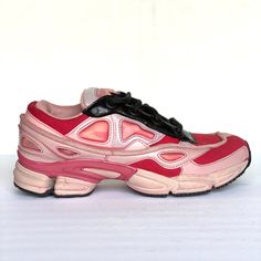 These Adidas Ozweego 3 Raf Simons Pink Black Dad Sneakers Are New Without Tags Or Box And Never Worn. Very Slight Wear On Soles From Try On In Store. Size: 8 Us Style No: B22537 Description: These Pink And Blue Ozweego Sneakers From Adidas By Raf Simons Feature A Lace-Up Front Fastening, A Logo Patch At The Tongue, A Round Toe, Canvas And Leather Panels And A Moulded Rubber Sole. Wssn - 4 ** Open To Offers. Bundle Multiple Items To Save Even More! ** Pink Sporty Custom Sneakers With Vulcanized Sole, Pink Custom Sneakers With Vulcanized Sole, Adidas Pink Sneakers With Vulcanized Sole, Pink Adidas Sneakers With Vulcanized Sole, Pink Leather Running Shoes For Streetwear, Pink Athleisure Sneakers With Rubber Sole, Pink Lace-up Custom Sneakers With Vulcanized Sole, Pink Low-top Custom Sneakers For Athleisure, Pink High-top Leather Running Shoes