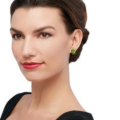 Ross-Simons - 2.90ct t. w. Peridot, 2.00ct t. w. Chrome Diopside Halo Earrings. These beautiful earrings feature 2.90 ct. t. w. peridot ovals haloed in the rich glow of 2.00 ct. t. w. chrome diopside rounds. Set in polished sterling silver. Clip/post, chrome diopside and peridot earrings. Peridot birthstones are the perfect gift for August birthdays. August Birthdays, Peridot Birthstone, August Birthday, Peridot Earrings, Halo Earrings, Beautiful Earrings, Halo, Fine Jewelry, Perfect Gift