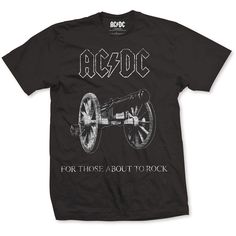 AC/DC About to Rock Unisex T-Shirt Camisa Rock, Angus Young, Rock Tees, Streetwear Shop, I'm With The Band, Band Merchandise, Rock T Shirts, Rock Design, Band Merch