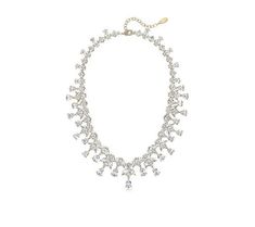 Dazzle and shine on your special day with this statement necklace that promises to add a glamorous touch to your bridal look. Crafted with an exquisite array of Diamonique simulated diamonds, this necklace is the epitome of elegance and sophistication, ensuring all eyes are on you. Bridal Look, All Eyes, Shine On, Marquise Cut, Your Special, All About Eyes, Necklace Sizes, Bridal Looks, Prong Setting