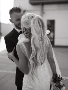 Cascading Ponytail Wedding Hairstyles, Wedding Hair High Pony, Wedding Hair Styles Ponytail, Bride Hairstyles Updo Ponytail, Wedding Hair Long Ponytail, Bride Hair Ponytail With Veil, High Ponytail Bride, Wedding Ponytail With Veil, High Ponytail Updo Wedding