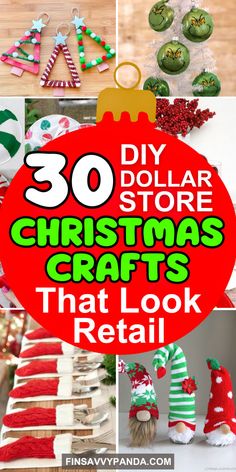 christmas crafts that look real with the words 30 dollar store christmas crafts that look retail