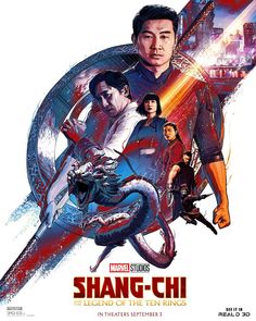 the poster for the upcoming film, shan - chi