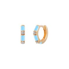 Paradise Blue CZ Huggie Hoop – J&CO Jewellery Blood Diamond, Luxury Earrings, Luxury Necklace, The Paradise, Luxury Rings, Coral Orange, Accessories Jewelry Earrings, Brass Earrings, Summer Look