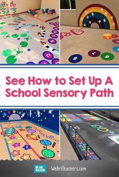 there are several different ways to set up a school sensory path