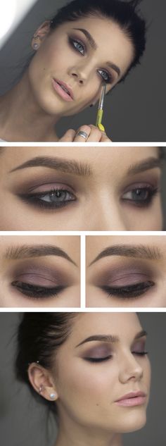 Lunar dust - Matte brown Light Smokey Eye, Diy Wedding Makeup, Make Up Foundation, Doing Makeup, Natural Smokey Eye, Linda Hallberg