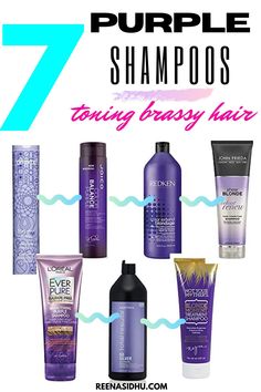 7 Purple Shampoo For Toning Brassy Hair. Get rid of brassy hair with this 7 types of brassy hair. #best purple shampoo #best purple shampoo for brassy hair #purple shampoo Best Purple Shampoo For Brassy Hair, Bob Hairstyles For Black Women, Best Purple Shampoo, Grey Blonde Hair