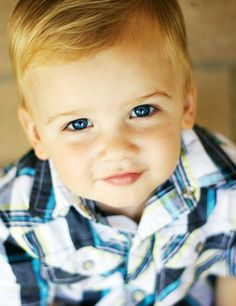 most adorable little boy with the most beautiful blue eyes... Kids Hair Cuts