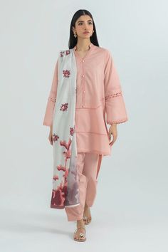 Sana Safinaz SS23BSD195 Ready To Wear Default Title Sana Safinaz SS23BSD195 Ready To Wear Original brand suit fabric and photography lite diffrance in actual print. Pink Printed Blouse For Spring, Spring Pink Blouse With Printed Motifs, Spring Long Sleeve Lawn Suit For Workwear, Spring Workwear Lawn Suit With Long Sleeves, Casual Long-sleeved Lawn Suit For Work, Casual Long Sleeve Lawn Suit For Work, Pink Cotton Sets Suitable For Work, Fitted Cotton Lawn Suit For Work, Spring Cotton Lawn Suit With Long Sleeves