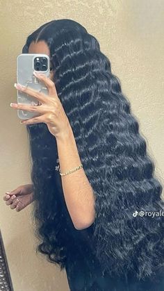 Two Part Quick Weave, Crimps On Natural Hair, Middle Part Curly Quick Weave, Tracks Hairstyles Sew Ins Black Women, Colored Wig Black Women, Breezy Wave Quick Weave, Hairstyles With Bundles, Cute Birthday Hair, Leave Out Styles