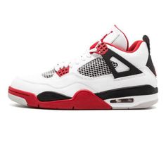 The 2012 release of the Air Jordan 4 Retro ‘Fire Red’ brought back one of the most iconic colorways with vibrant energy and historical reverence. Featuring the classic combination of pristine white leather uppers with bold fire red and black accents, this sneaker captures the spirit and aesthetics of the original 1989 release. The vivid [...] Jordan 4 Retro Fire Red, Zoom 2k, Base Drawing, Low Air Jordan 1, Jordan 10, Jordan 8, Jordan 7, Jordan 2, Jordan 4 Retro