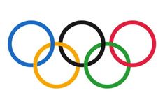 the olympic rings and twitter logos are shown in this illustration, which is part of an official logo for the 2012 winter olympics