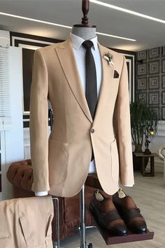 Caden Stylish Champagne Peaked Lapel Prom Suits For Men Prom For Guys, Prom Suits For Men, Prom Suit, Slim Fit Suit Men, African Shirts For Men, Business Suits, Suit For Men, Pink Homecoming Dress, African Shirts