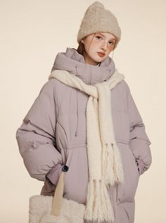 ❤︎Dark Hooded Long Down Jacket❤︎ White Ducks, Duck Down, Isle Of Man, Winter Women, Down Jacket, Black Color, Jackets For Women, Sleeve Length, Street Style