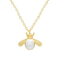 This dainty and playful necklace features a gold and gemstone bee charm, crafted with 24k gold plating. It measures 16 inches with a 2-inch extender, and the bee charm is 0. 75 inches. This charming piece pairs perfectly with the Belle or Hive earrings. Every piece of jewelry is handmade and delicate. To enjoy the jewelry for a long time, please use the appropriate care.  Our collections consist of precious metals and non-precious metals (brass and base metal) and are plated in 18K gold. We reco June Birthstone Jewelry, Bee Charms, Zodiac Jewelry, Pearl Jewellery Earrings, The Bee, Men's Jewelry Rings, Evil Eye Jewelry, Eye Jewelry, Fine Jewelry Gift