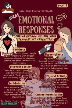 a poster with words describing the different types of emotions and how they can help them