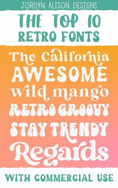 10 Best Retro Fonts for Commercial Use 80s Font Free, Free Retro Fonts Download, Free Retro Fonts, Fonts For Branding, Popular Free Fonts, Fonts For Commercial Use, Merry Christmas Font, Trending Fonts