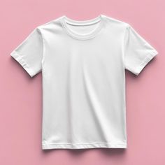 Basic Short Sleeve Shirt With Sublimation Print, Basic Cotton T-shirt With Sublimation Print, Basic Cotton Tops With Sublimation Print, White T Shirt Mockup, White Tshirt Mockup, Clothing Packaging, Blank T Shirts, Free Tshirt, Clothing Mockup