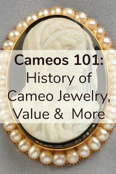 Antique Cameo Jewelry, Vintage Jewelry Ideas