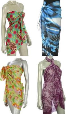 How To Tie A Sarong, Sarong Tying, Sarong Dress, Sarong Wrap, Ways To Wear A Scarf, Beach Sarong, Diy Vetement, Diy Scarf