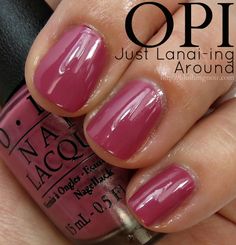 OPI Just Lanai-ing Around Nail Polish Swatches // Hawaii Collection for Spring 2015 Neutral Polish, Hawaii Nails, Opi Nail Colors, Nail Polish Swatches, Nails Spring, Colorful Nail Designs, Nail Polish Collection, Opi Nails, Prom Nails