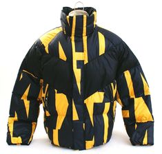 Men's Nike Sportswear Black & Yellow Ochre Down Fill Insulated Puffer Jacket  Gender:       Men Brand:         Nike Style #:        928889-752 Style:           Full Zip Down Insulated Puffer Jacket Color:          Black/Yellow Ochre Fit:               Loose Fit Full Front 2-way Zipper  Storm Flap Over Zipper  (snaps at top and bottom of storm flap to hold in place Funnel Neck (2) Large Hand Warmer Pockets with Zip Closure Elastic in Cuffs Elastic at Bottom  Interior Left Vertical Zip Chest Pocke Puffer Jacket Men, Nike Style, Cute Couple Outfits, Yellow Ochre, White Duck, Nike Fashion, White Ducks, Couple Outfits, Tag Sale