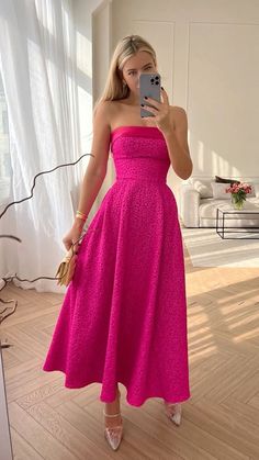 #fashion Summer Classy Dress, Formal Day Wedding Guest Dress, Elegant Summer Dresses For Wedding Guest, Pink Wedding Dress Guest, Cute Dresses For Weddings Guest, Pink Dress For Wedding Guest, Brunch Ideas Outfit, Summer Wedding Dress Guest, Formal Dresses Spring