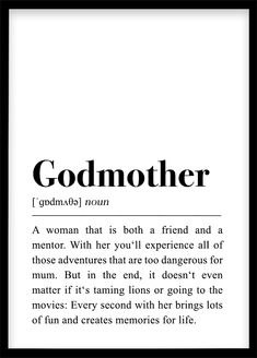 an old book page with the words godmoter in black and white